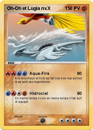 Pokemon Oh-Oh et Lugia nv.X
