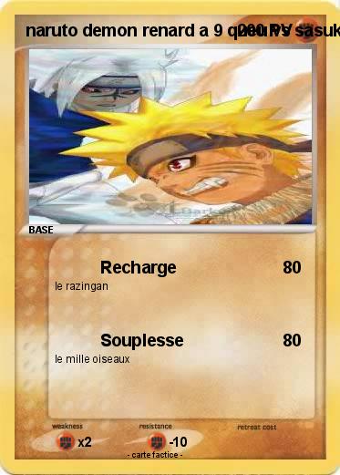 Pokemon naruto demon renard a 9 queu vs sasuke enerve