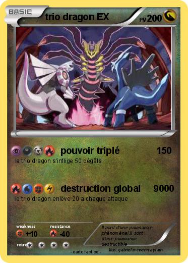 Pokemon trio dragon EX