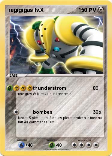Pokemon regigigas lv.X