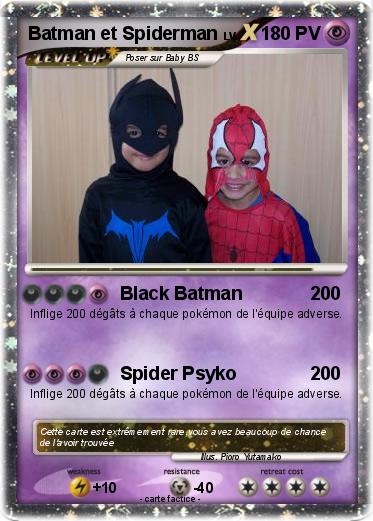 Pokemon Batman et Spiderman