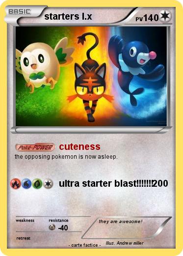 Pokemon starters l.x