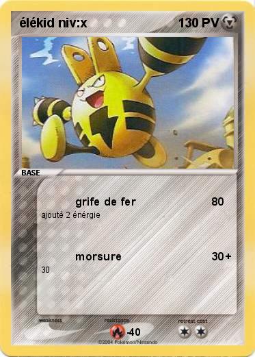Pokemon élékid niv:x