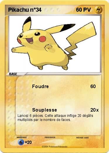 Pokemon Pikachu n°34