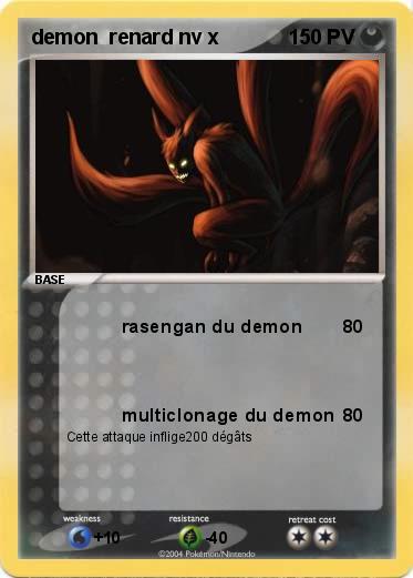 Pokemon demon  renard nv x
