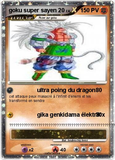Pokemon goku super sayen 20