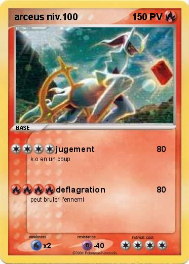Pokemon arceus niv.100