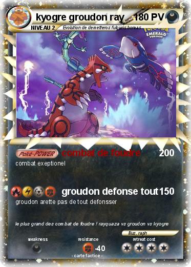 Pokemon kyogre groudon ray