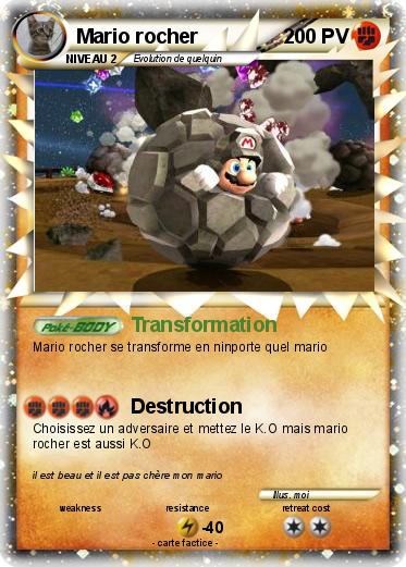 Pokemon Mario rocher