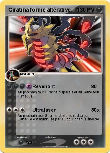 Pokemon Giratina forme altérative
