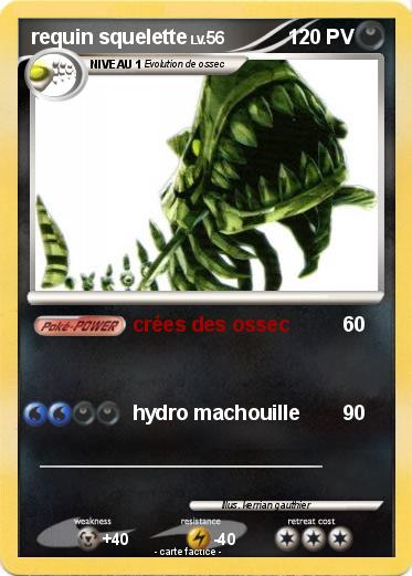 Pokemon requin squelette