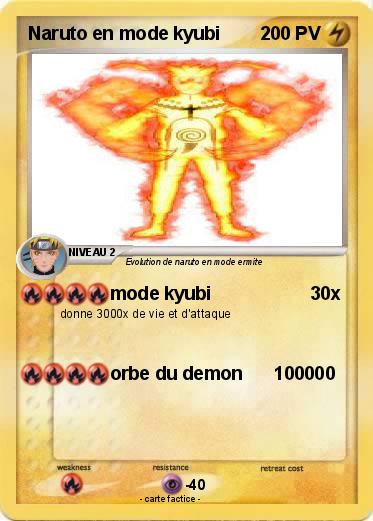 Pokemon Naruto en mode kyubi