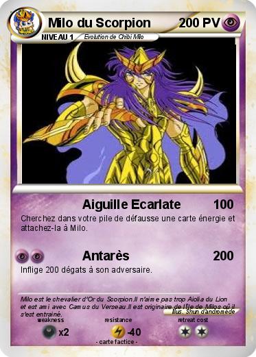 Pokemon Milo du Scorpion