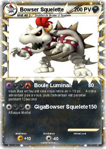 Pokemon Bowser Squelette