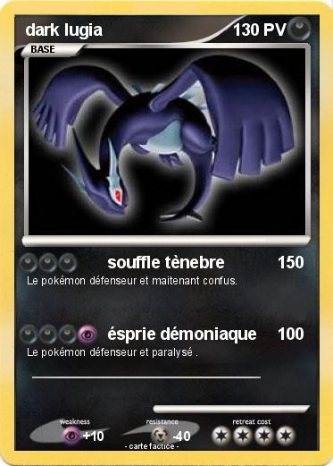 Pokemon dark lugia