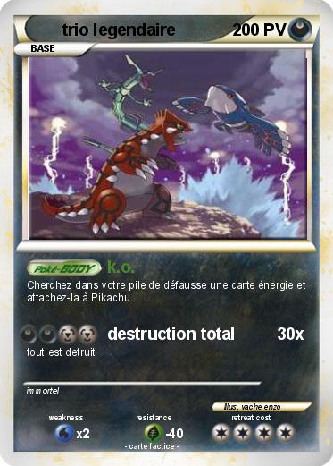 Pokemon trio legendaire