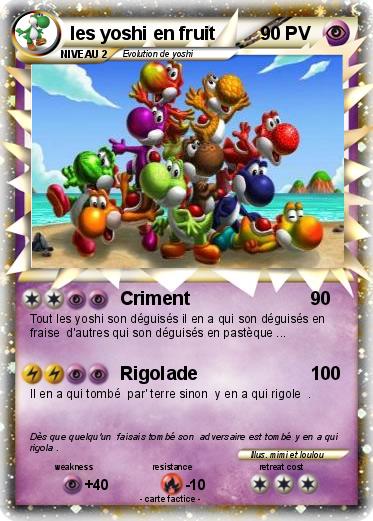 Pokemon les yoshi en fruit