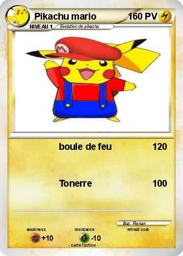 Pokemon Pikachu mario
