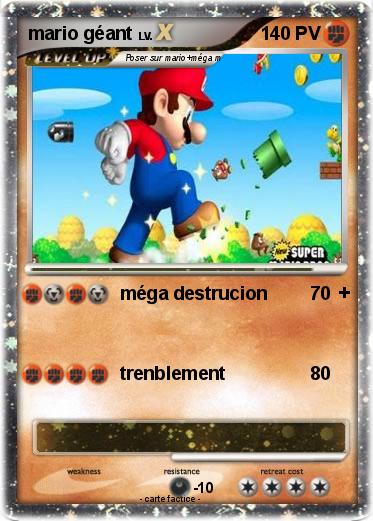 Pokemon mario géant