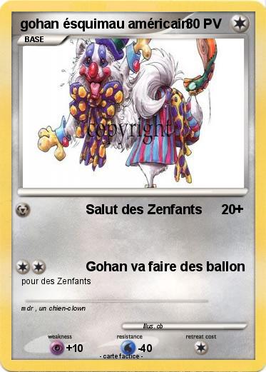 Pokemon gohan ésquimau américain