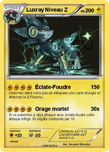 Pokemon Luxray Niveau Z