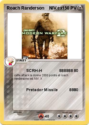 Pokemon Roach Randerson    NIV.ex