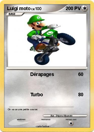 Pokemon Luigi moto