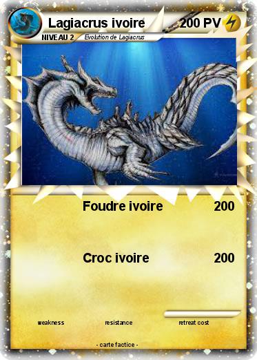 Pokemon Lagiacrus ivoire