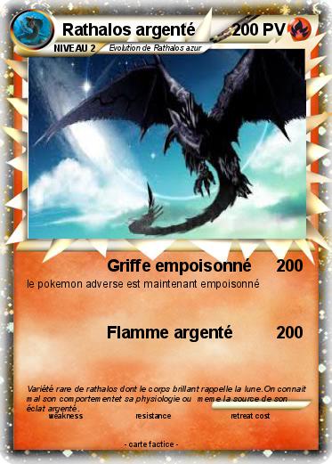 Pokemon Rathalos argenté