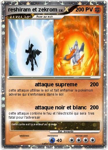 Pokemon reshiram et zekrom