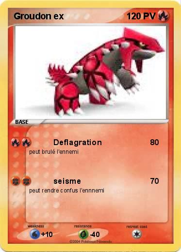 Pokemon Groudon ex