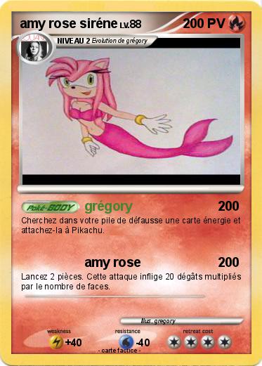 Pokemon amy rose siréne