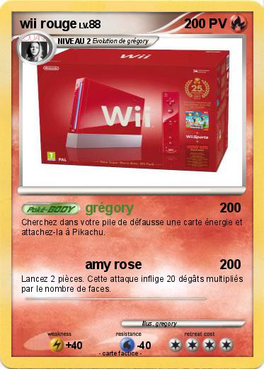 Pokemon wii rouge