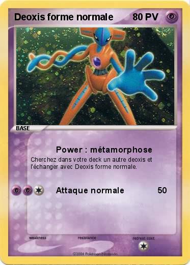 Pokemon Deoxis forme normale