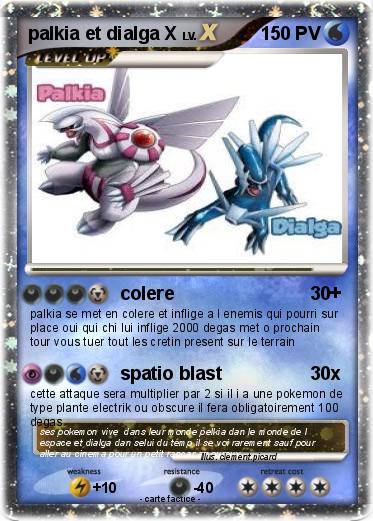 Pokemon palkia et dialga X