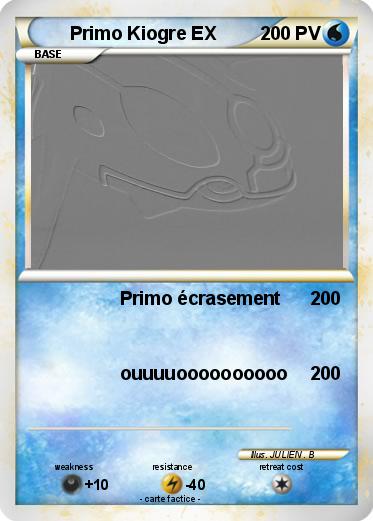 Pokemon Primo Kiogre EX