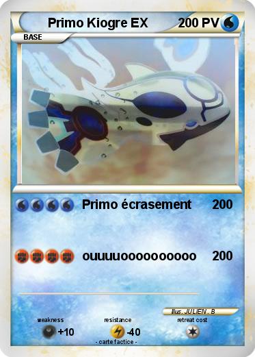 Pokemon Primo Kiogre EX
