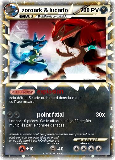 Pokemon zoroark & lucario