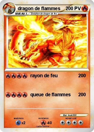 Pokemon dragon de flammes