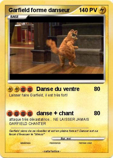 Pokemon Garfield forme danseur