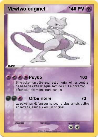 Pokemon Mewtwo originel 