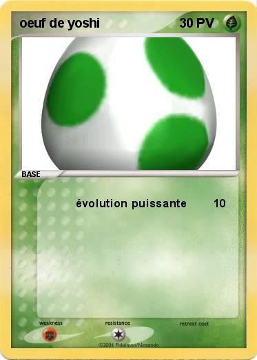 Pokemon oeuf de yoshi