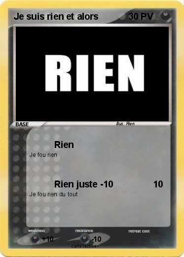 Pokemon Je suis rien et alors
