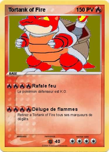 Pokemon Tortank of Fire