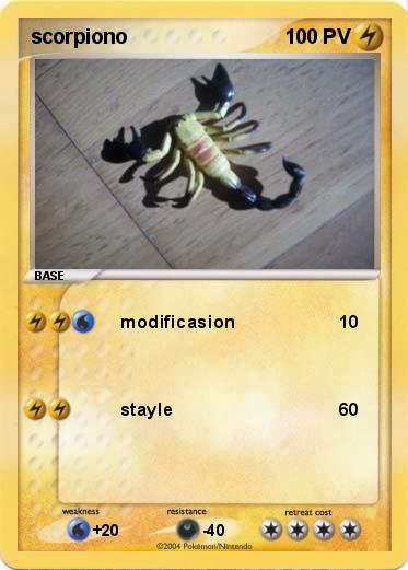 Pokemon scorpiono