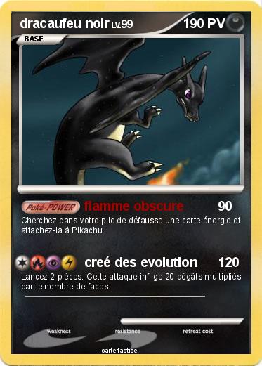 Pokemon dracaufeu noir