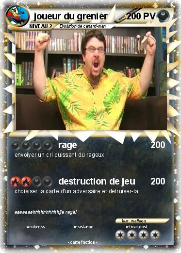 Pokemon joueur du grenier