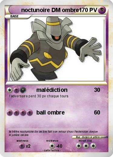 Pokemon noctunoire DM ombre