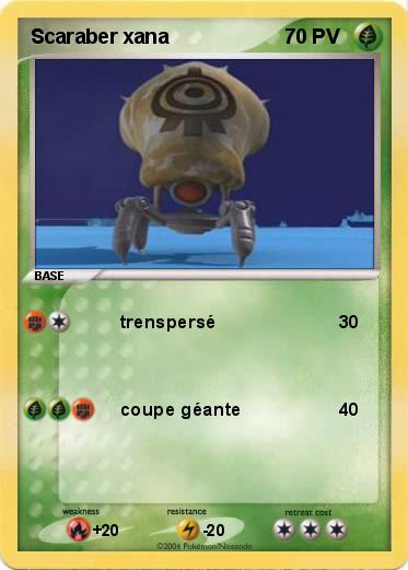 Pokemon Scaraber xana