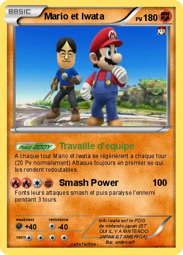 Pokemon Mario et Iwata